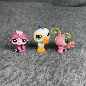 Hasbro Littlest Pet Shop Monkey Bird Butterfly LPS #517 1737 299